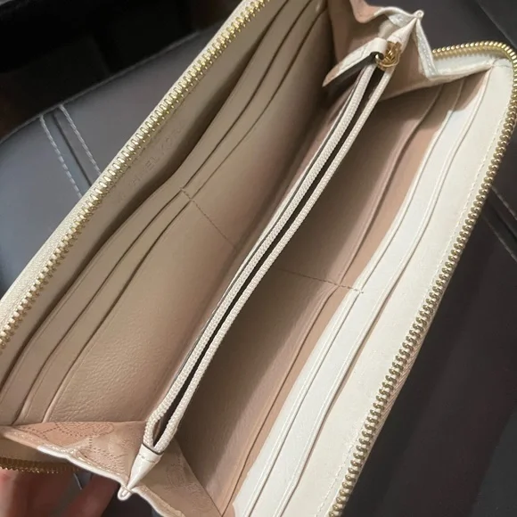 Michael Kors Tan and Gold Zip-Around Wallet - Picture 3 of 3